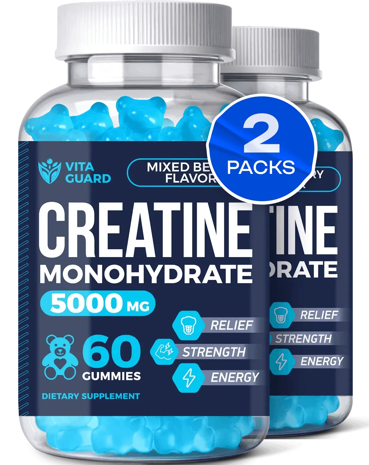 Creatine Monohydrate Gummies 5000mg — Mixed Berry