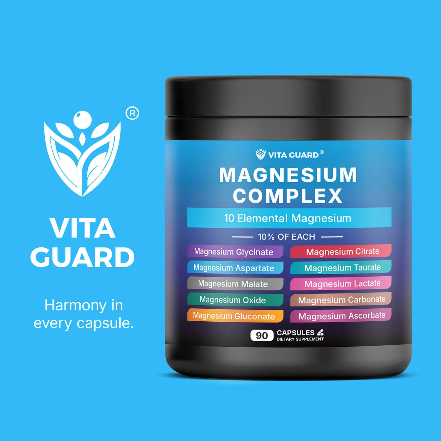 Magnesium Complex 1480mg — 10-in-1 Capsules — view 11