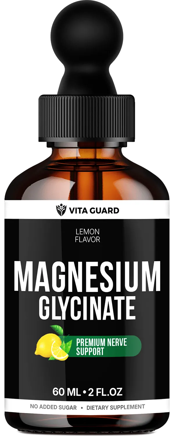 Magnesium Glycinate 500mg Liquid Drops — Lemon