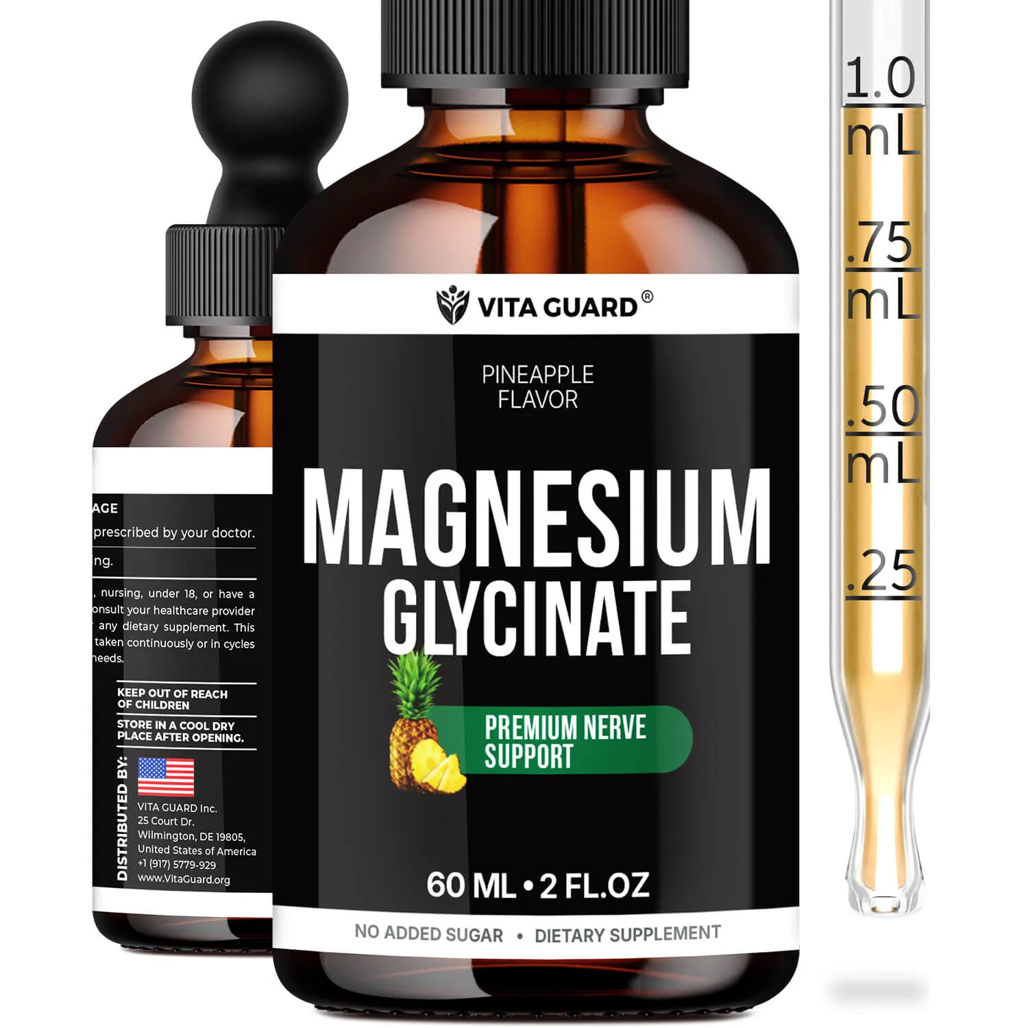 Magnesium Glycinate 500mg Liquid Drops — view 2