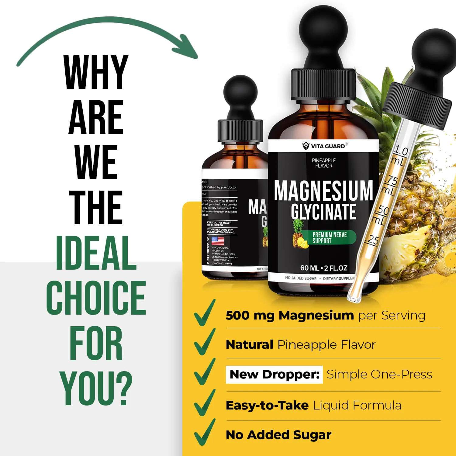 Magnesium Glycinate 500mg Liquid Drops — view 8