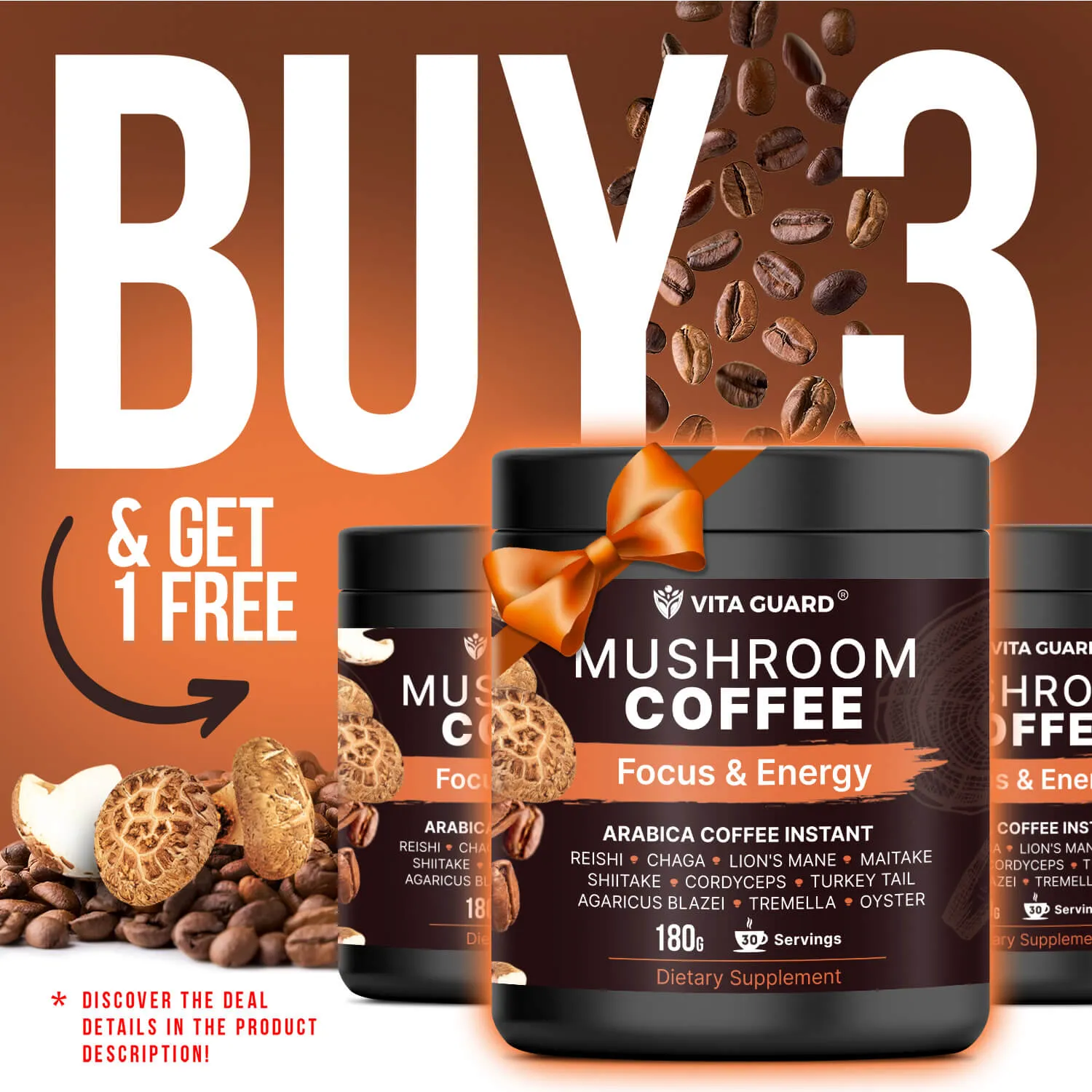 10-in-1 Mushroom Coffee Instant Blend — view 2