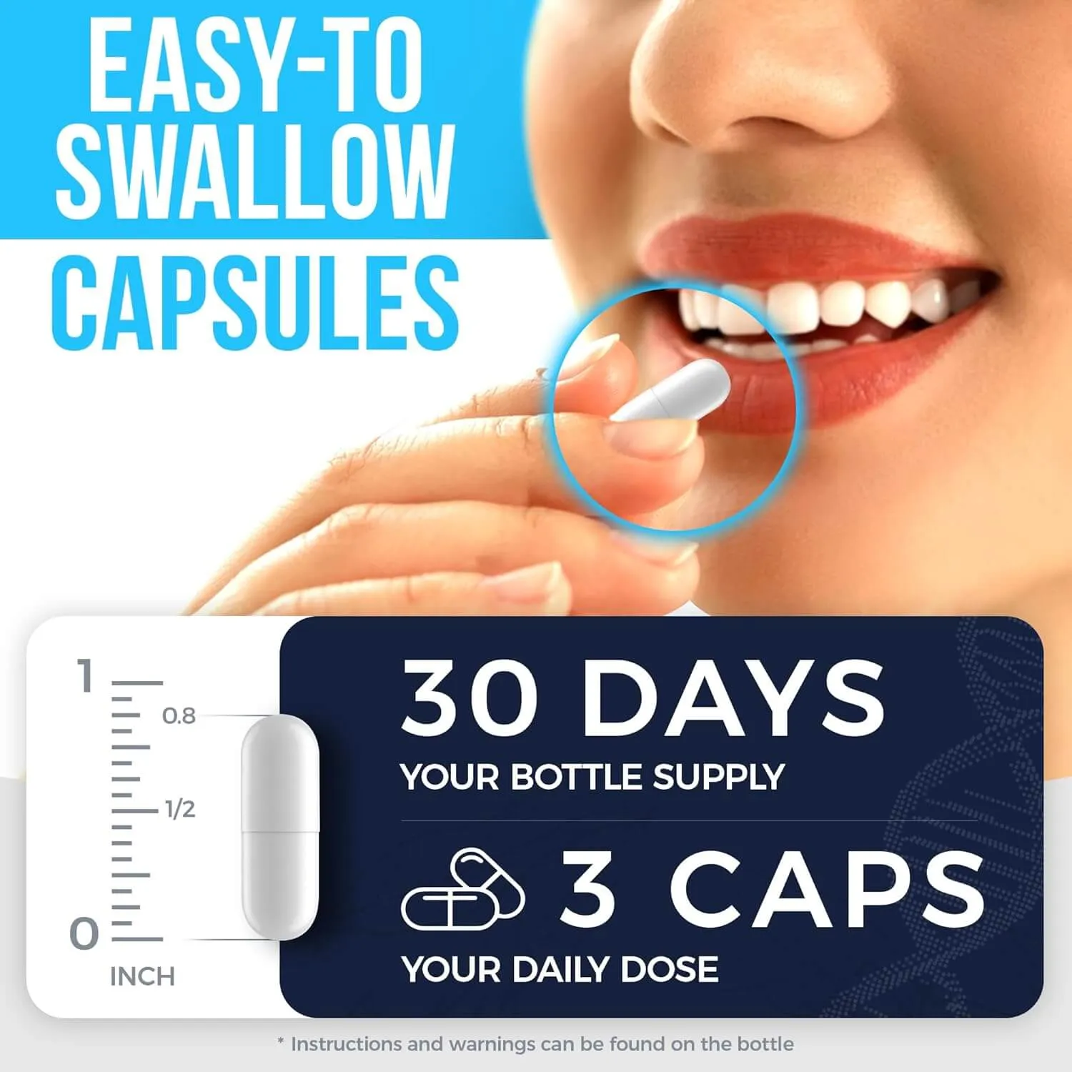 NAD+ 1000mg with Resveratrol, D3 + K2 — Capsules — view 6