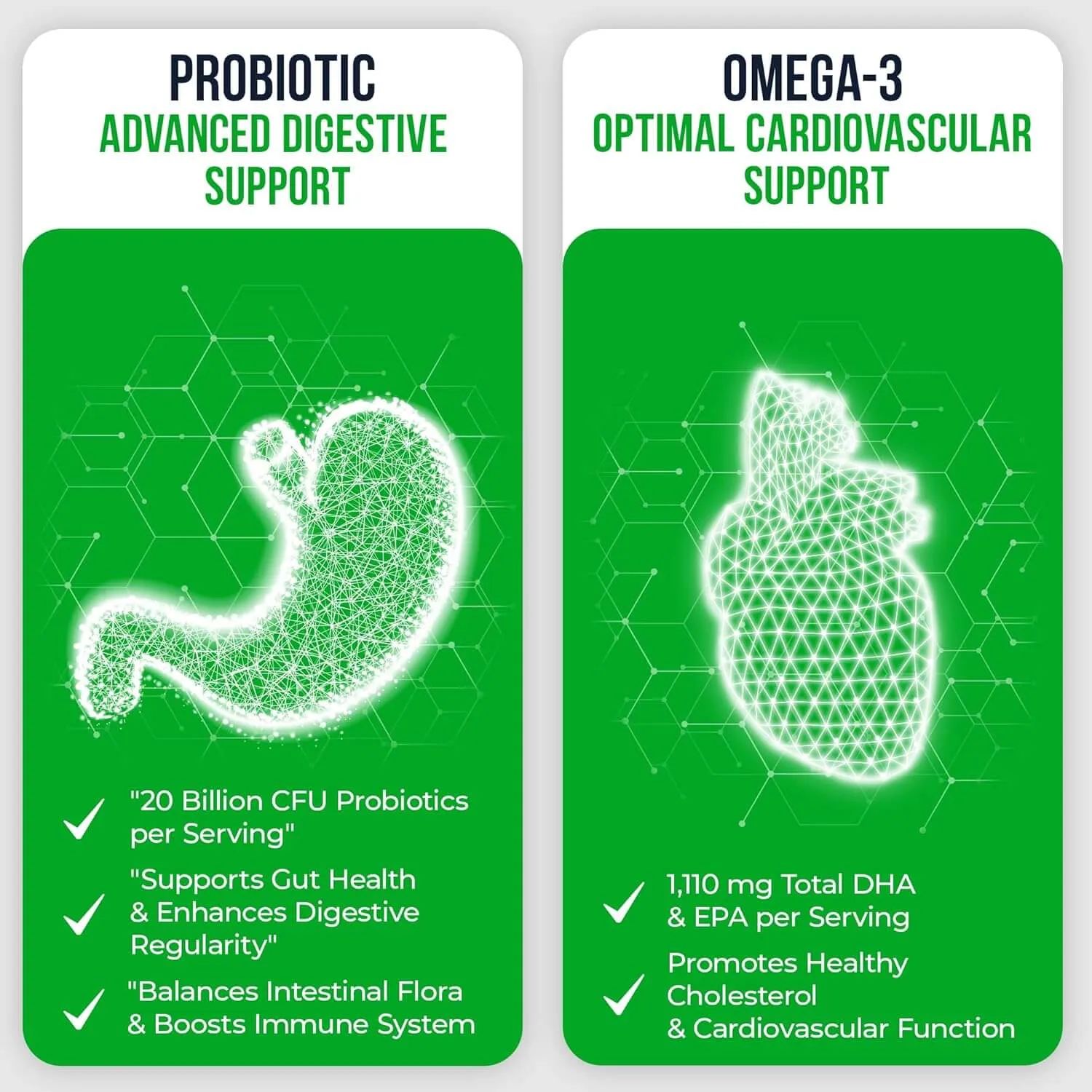 Omega-3 1800mg + Probiotics 20 Billion CFU Softgels — Lemon — view 7